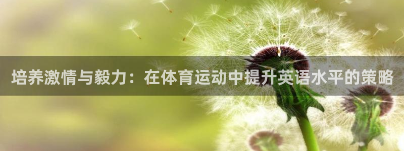 意昂3包怎么样：培养激情与毅力：在体育运动中提升英语水平的策略
