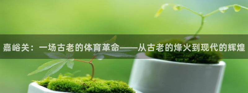 意昂3体育凯捷平台代理：嘉峪关：一场古老的体育革命——从古老的烽火到现代的辉煌